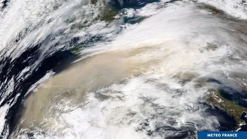 Un nuage de sable du Sahara va passer au dessus du Nord et du...